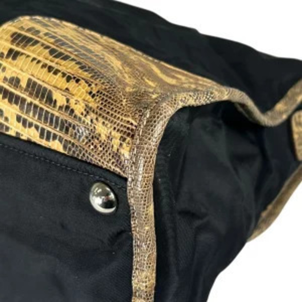 Prada Python Triangular 2Way Shoulder Bag Black - Picture 7 of 10